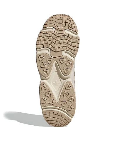 Жіночі кросівки Adidas OZMILLEN шкіряні молочного кольору - фото 8 - Miraton