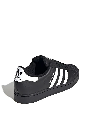 Чоловічі кеди Adidas Superstar II шкіряні чорні (JI0079) - фото 4 - Miraton