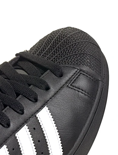 Чоловічі кеди Adidas Superstar II шкіряні чорні (JI0079) - фото 7 - Miraton