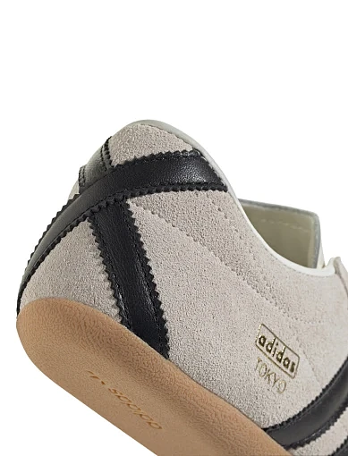 Жіночі кросівки Adidas Tokyo шкіряні молочного кольору - фото 8 - Miraton