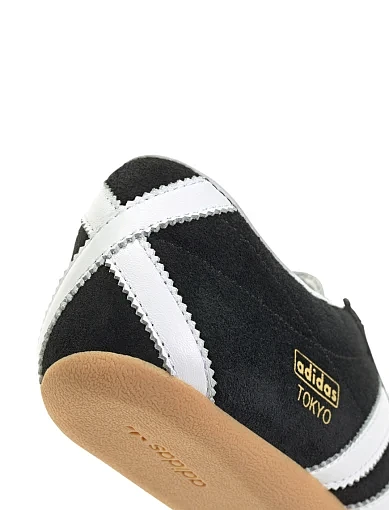 Жіночі кросівки Adidas Tokyo шкіряні чорні - фото 8 - Miraton