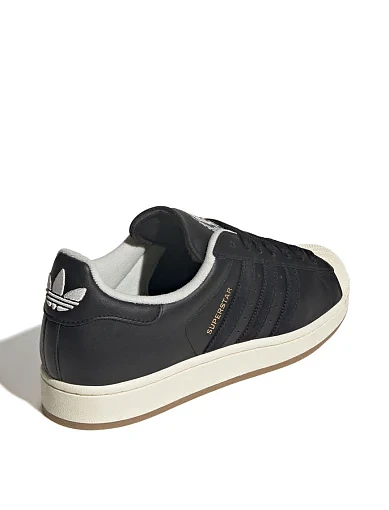 Жіночі кеди Adidas Superstar шкіряні чорні - фото 4 - Miraton