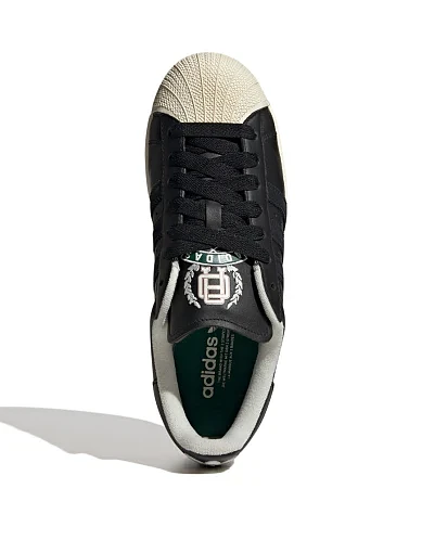 Жіночі кеди Adidas Superstar шкіряні чорні - фото 5 - Miraton