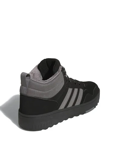 Чоловічі черевики Adidas Hoops 4.0 Mid шкіряні чорні (JQ5361) - фото 4 - Miraton