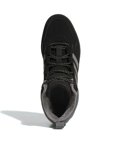 Чоловічі черевики Adidas Hoops 4.0 Mid шкіряні чорні (JQ5361) - фото 5 - Miraton