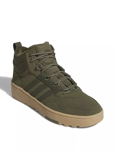 Чоловічі черевики Adidas Hoops 4.0 Mid шкіряні зелені (JQ5363) - фото 3 - Miraton