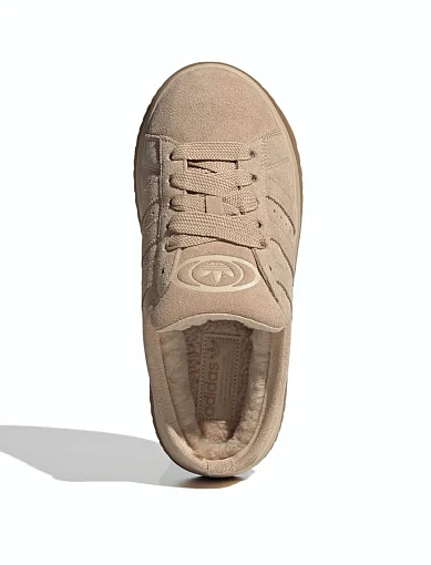 Жіночі кеди Adidas Campus 00s Winter Low шкіряні бежеві - фото 5 - Miraton