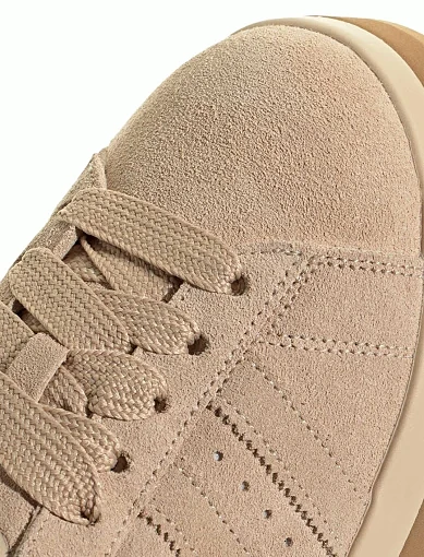 Жіночі кеди Adidas Campus 00s Winter Low шкіряні бежеві - фото 7 - Miraton