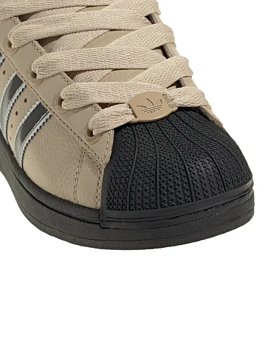Жіночі кеди Adidas Superstar II шкіряні бежеві - фото 7 - Miraton