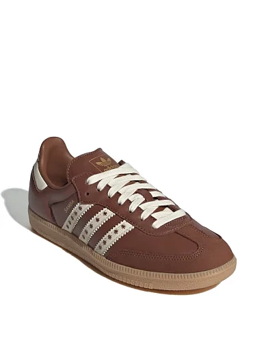 Жіночі кеди Adidas Samba OG шкіряні коричневі - фото 3 - Miraton