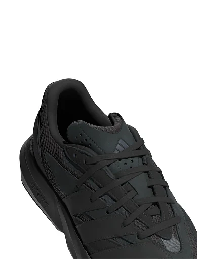Чоловічі кросівки Adidas Lightblaze з екошкіри чорні (JH6941) - фото 8 - Miraton