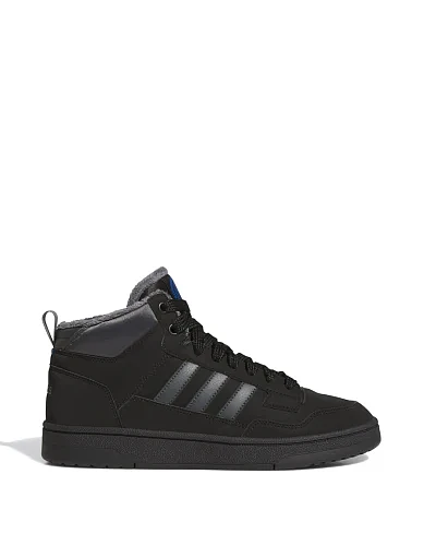 Чоловічі черевики Adidas Rapid Court Mid Winterized з екошкіри чорні (JR0170) фото 1