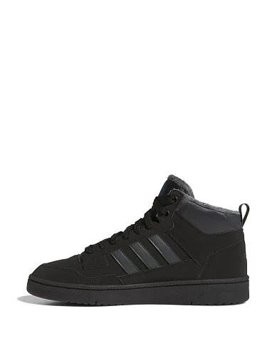 Чоловічі черевики Adidas Rapid Court Mid Winterized з екошкіри чорні (JR0170) - фото 2 - Miraton