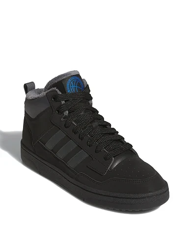 Чоловічі черевики Adidas Rapid Court Mid Winterized з екошкіри чорні (JR0170) - фото 3 - Miraton