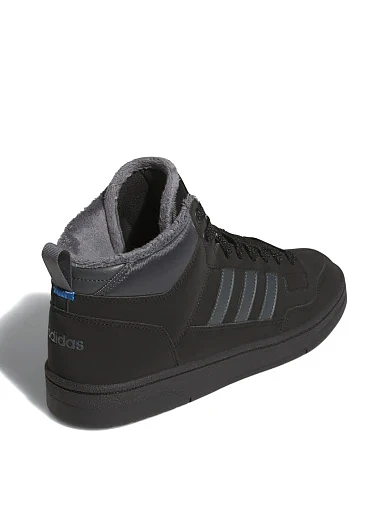 Чоловічі черевики Adidas Rapid Court Mid Winterized з екошкіри чорні (JR0170) - фото 4 - Miraton