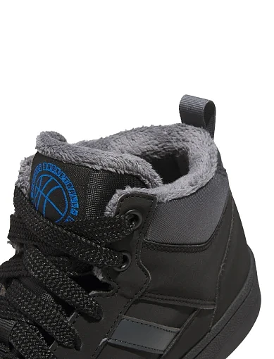 Чоловічі черевики Adidas Rapid Court Mid Winterized з екошкіри чорні (JR0170) - фото 7 - Miraton