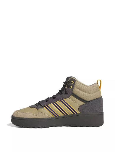 Чоловічі черевики Adidas Hoops 4.0 Mid з екошкіри бежеві (JR6704) - фото 2 - Miraton