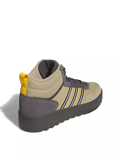 Чоловічі черевики Adidas Hoops 4.0 Mid з екошкіри бежеві (JR6704) - фото 4 - Miraton