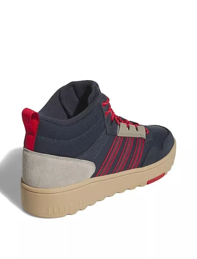 Чоловічі черевики Adidas Hoops 4.0 Mid з екошкіри сірі (JR6705) - фото 4 - Miraton