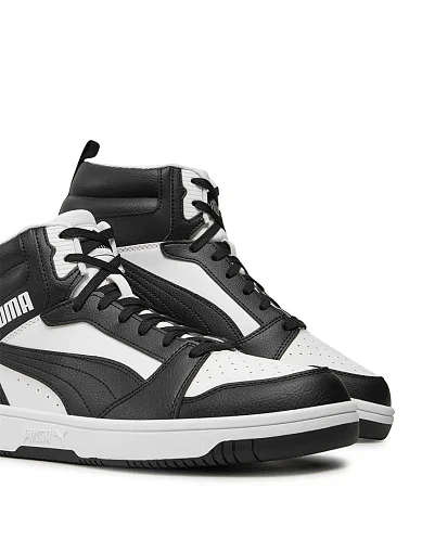 Женские ботинки PUMA Rebound LayUp SL из экокожи черные - фото 5 - Miraton