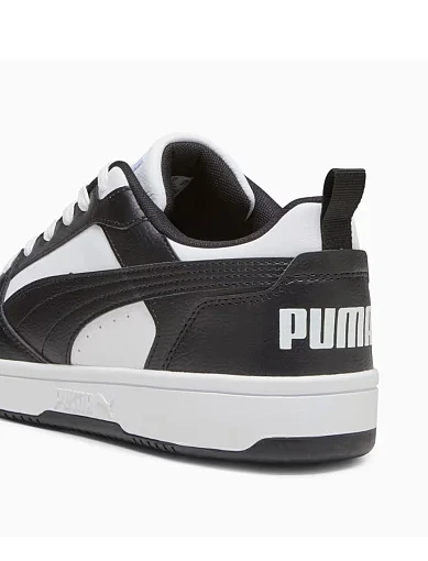 Жіночі кеди PUMA Rebound v6 Low з екошкіри чорні - фото 6 - Miraton