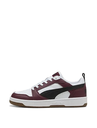 Жіночі кеди PUMA Rebound v6 Low з екошкіри бордові - фото 2 - Miraton