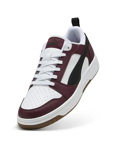 Жіночі кеди PUMA Rebound v6 Low з екошкіри бордові - фото 4 - Miraton