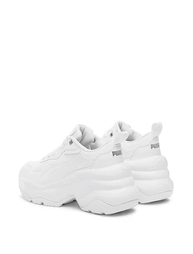 Жіночі кросівки PUMA Cilia Wedge з екошкіри білі - фото 4 - Miraton
