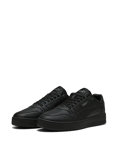 Жіночі кеди PUMA Court Classic Street з екошкіри чорні - фото 3 - Miraton