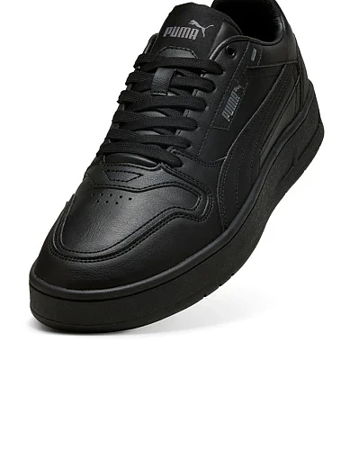 Жіночі кеди PUMA Court Classic Street з екошкіри чорні - фото 5 - Miraton