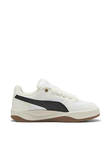 Жіночі кеди PUMA Park Luna з екошкіри молочного кольору фото 1