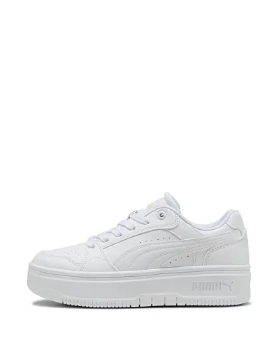 Жіночі кеди PUMA Rebound Low з екошкіри білі - фото 2 - Miraton