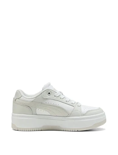 Жіночі кеди PUMA Rebound Low з екошкіри сірі фото 1
