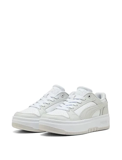 Жіночі кеди PUMA Rebound Low з екошкіри сірі - фото 3 - Miraton