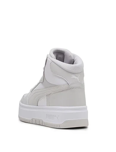 Жіночі черевики PUMA Rebound Mid з екошкіри сірі - фото 4 - Miraton