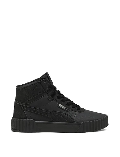 Жіночі черевики PUMA Carina 3.0 Mid WTR з екошкіри чорні - фото 1 - Miraton