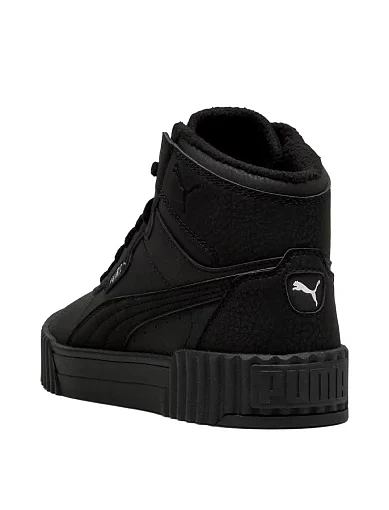 Жіночі черевики PUMA Carina 3.0 Mid WTR з екошкіри чорні - фото 4 - Miraton
