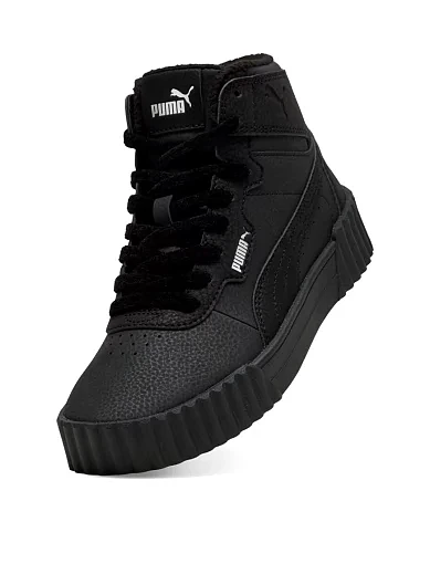 Жіночі черевики PUMA Carina 3.0 Mid WTR з екошкіри чорні - фото 5 - Miraton
