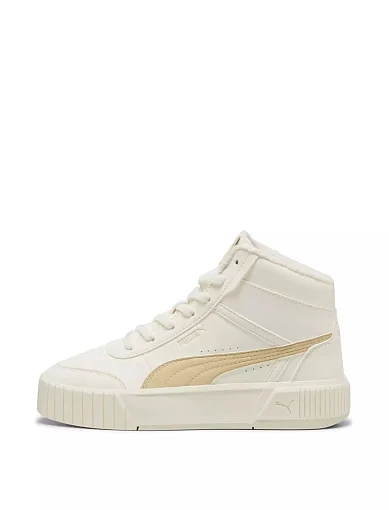 Жіночі черевики PUMA Carina Mia з екошкіри молочного кольору - фото 2 - Miraton