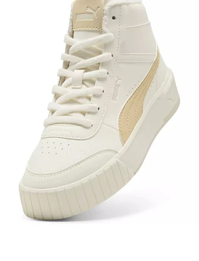 Жіночі черевики PUMA Carina Mia з екошкіри молочного кольору - фото 5 - Miraton