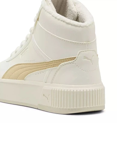 Жіночі черевики PUMA Carina Mia з екошкіри молочного кольору - фото 6 - Miraton