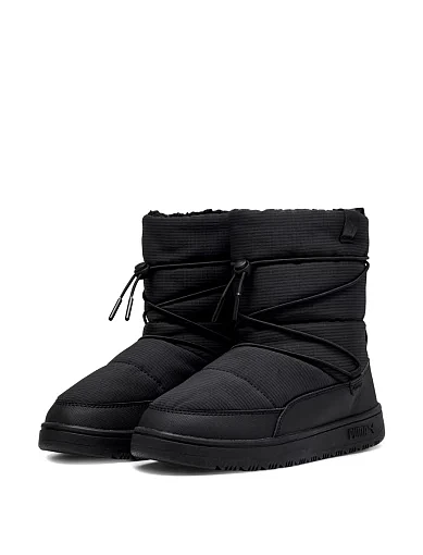 Жіночі дутики PUMA Snowbae Wns шкіряні чорні - фото 3 - Miraton