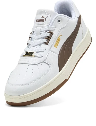 Мужские кеды PUMA Caven 2.0 Lux кожаные белые - фото 5 - Miraton