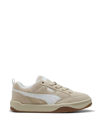 Женские кеды PUMA Park Lifestyle Raw кожаные бежевые фото 1