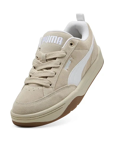 Женские кеды PUMA Park Lifestyle Raw кожаные бежевые - фото 4 - Miraton