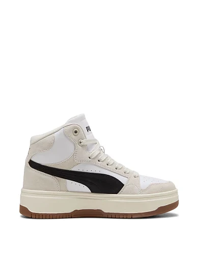 Жіночі черевики PUMA Rebound Mid SD шкіряні молочного кольору фото 1