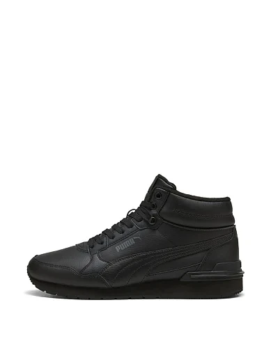 Мужские ботинки PUMA ST Runner v4 Mid кожаные черные - фото 2 - Miraton