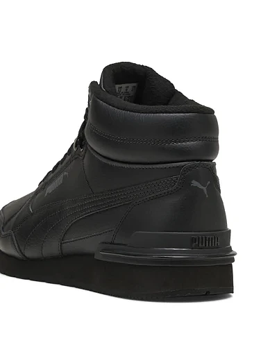 Мужские ботинки PUMA ST Runner v4 Mid кожаные черные - фото 6 - Miraton