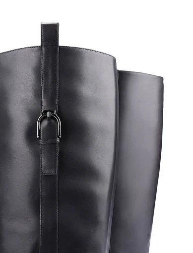 Женские сапоги Attizzare кожаные черные - фото 2 - Miraton