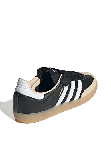 Жіночі кеди Adidas SAMBA OG шкіряні чорні - фото 3 - Miraton